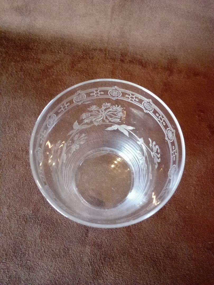 フランス オ—ルド タンブラーグラス 2客 (ペア )