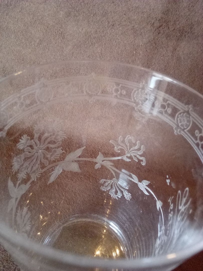 フランス オ—ルド タンブラーグラス 2客 (ペア )