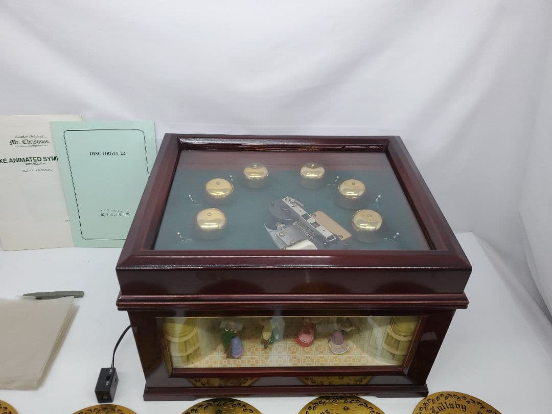 ミスタークリスマス　ディスクオルゴール　ディスク10枚　22弁　ベル