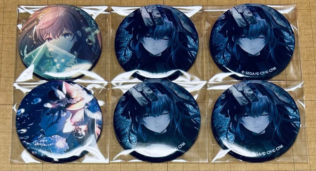 プロセカ 朝比奈まふゆ グリッター缶バッジ 3A 5B 36B フェス限 黒百合