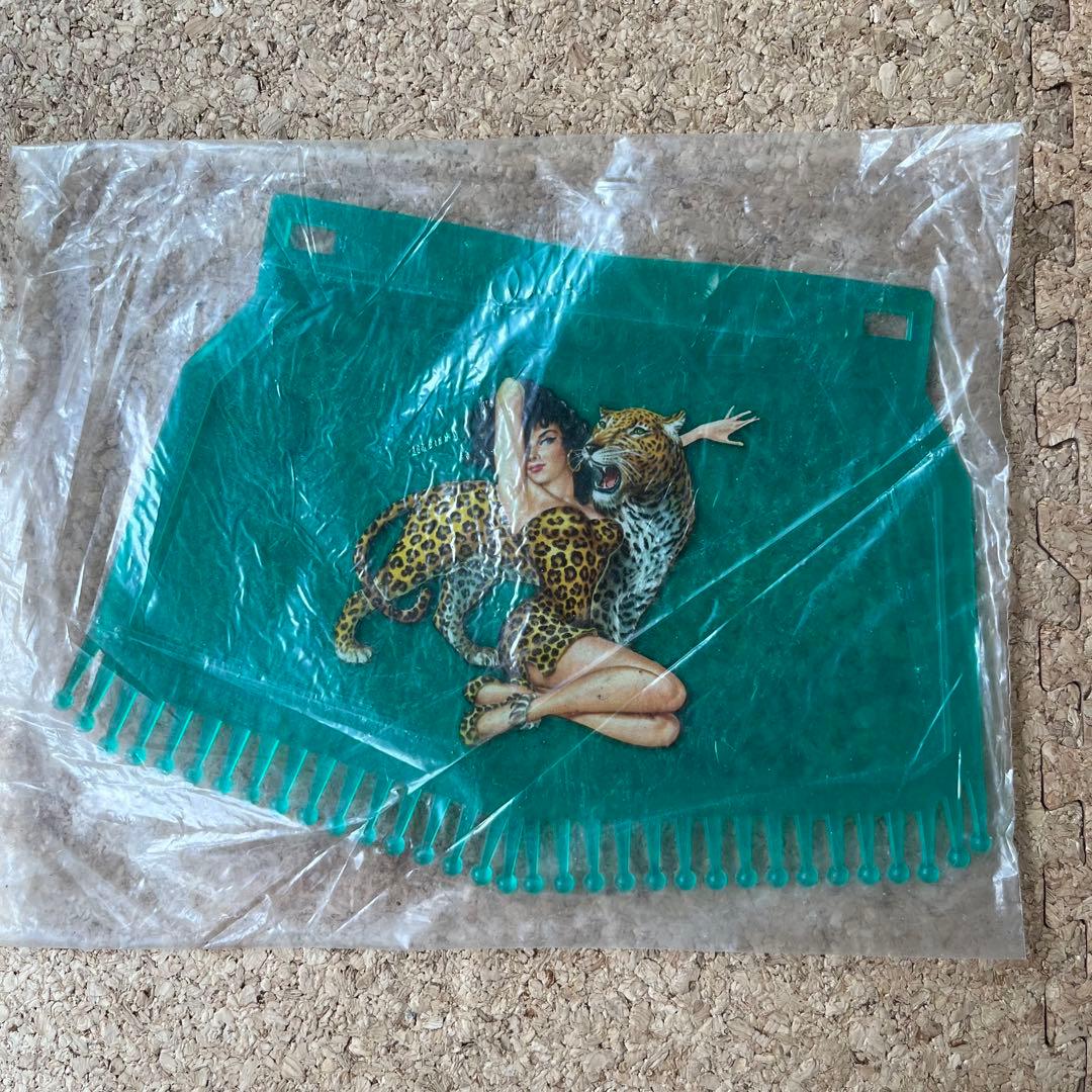 ◇50s60sデッドストック【Biemme・マッドフラップ】クリアグリーン