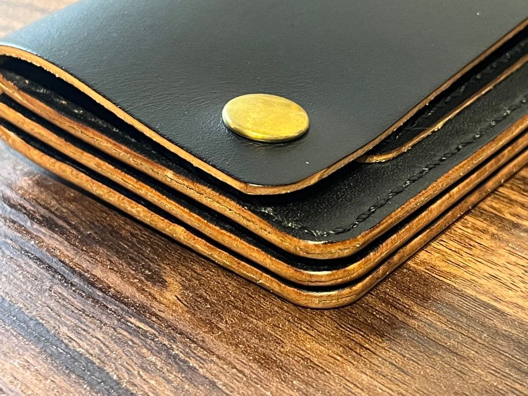 トラッカーウォレット　茶芯　栃木レザー 001