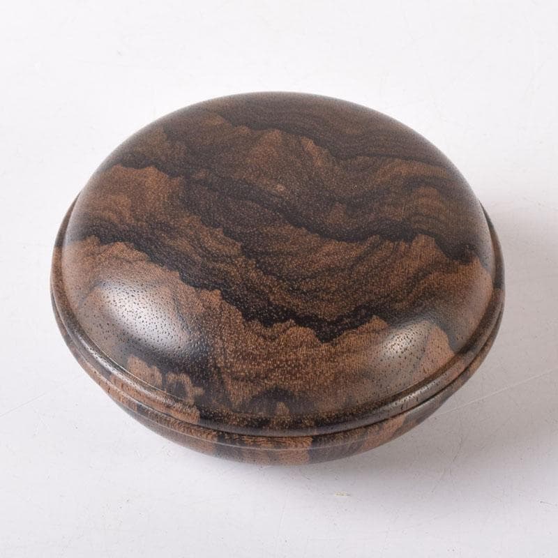 茶道具　黒柿　香合　共布　共箱　V　7633