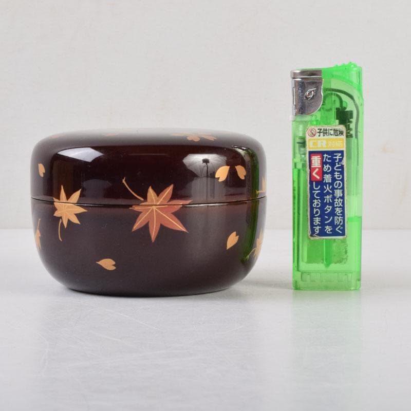 茶道具 玉泉作 春秋蒔絵 平棗 共箱 V 8736 - メルカリ