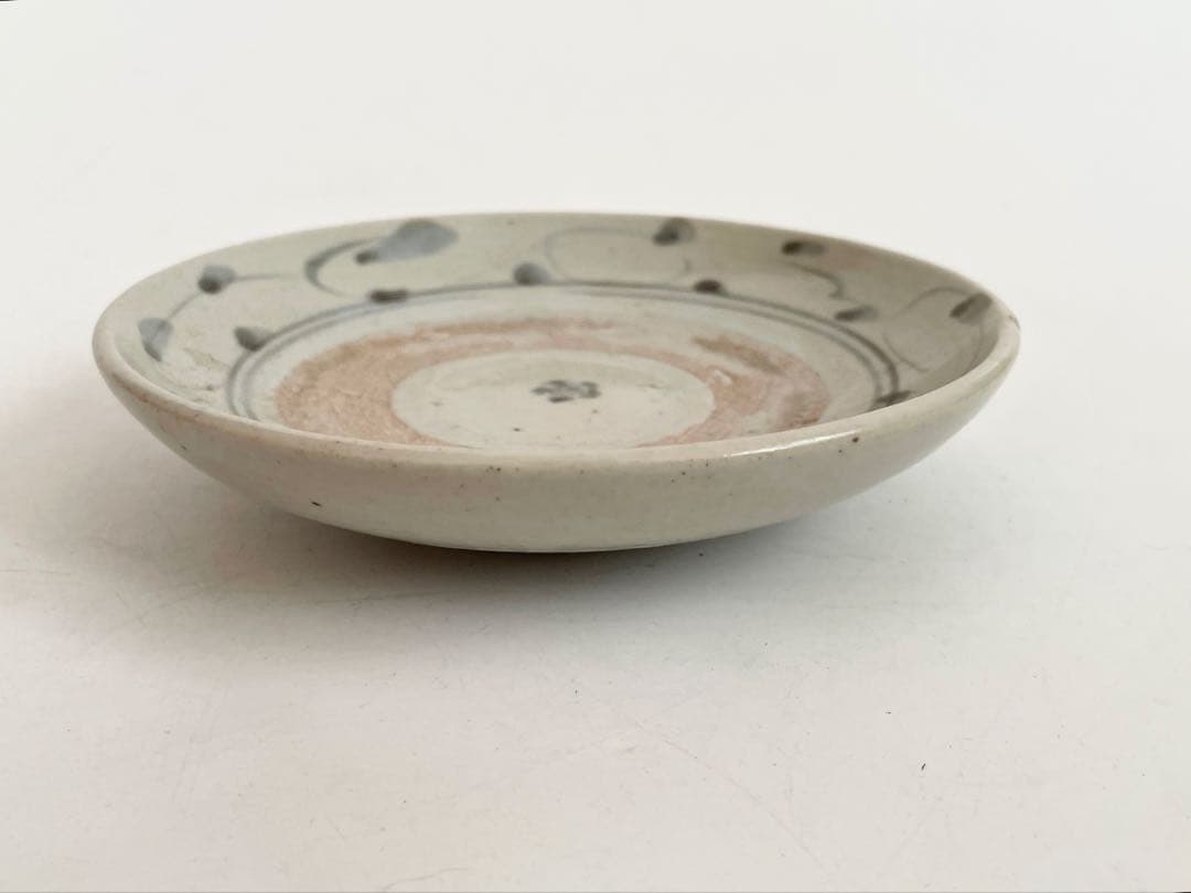 骨董 アンティーク くらわんか 波佐見 染付 唐草文様 小皿 初期伊万里 民芸