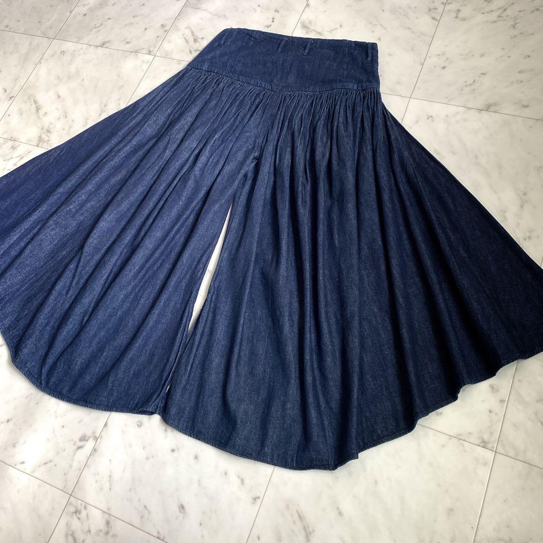 KAPITAL キャピタル デニムアミッシュパンツ ガウチョパンツ ギャザー