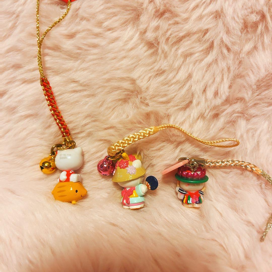 希少レア　ハローキティ　根付け　日本限定　ご当地　干支　サンリオ　平成レトロ