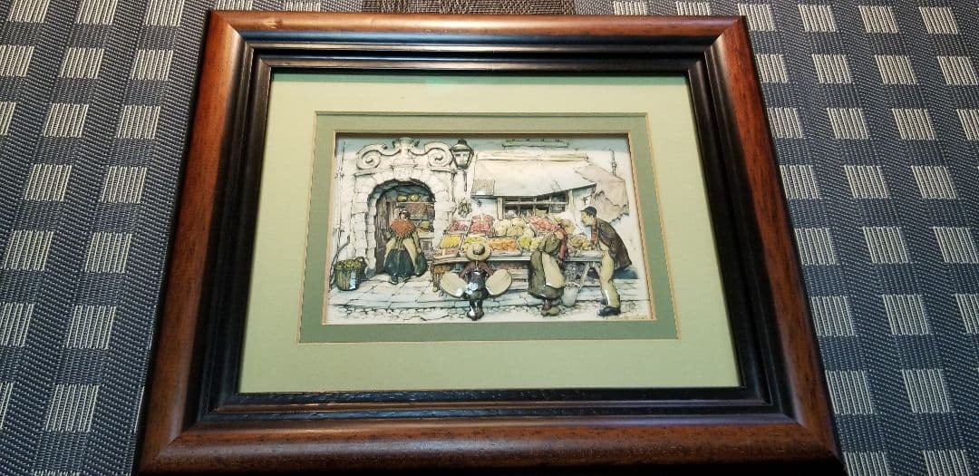 JohnEllam3Dデコパージュ(帽子を持った少女)