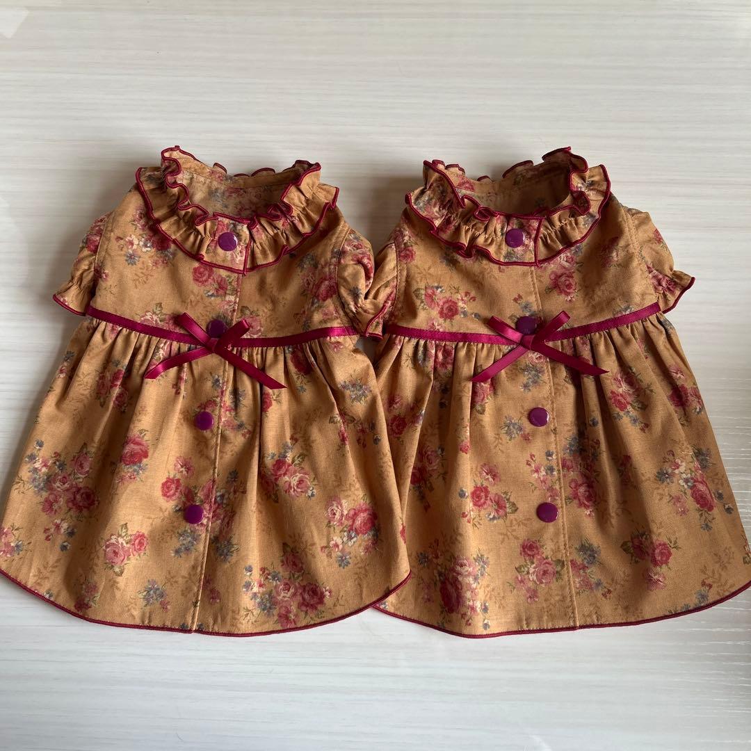 No.465•466•467 犬服ハンドメイド バックオープンワンピース 3着