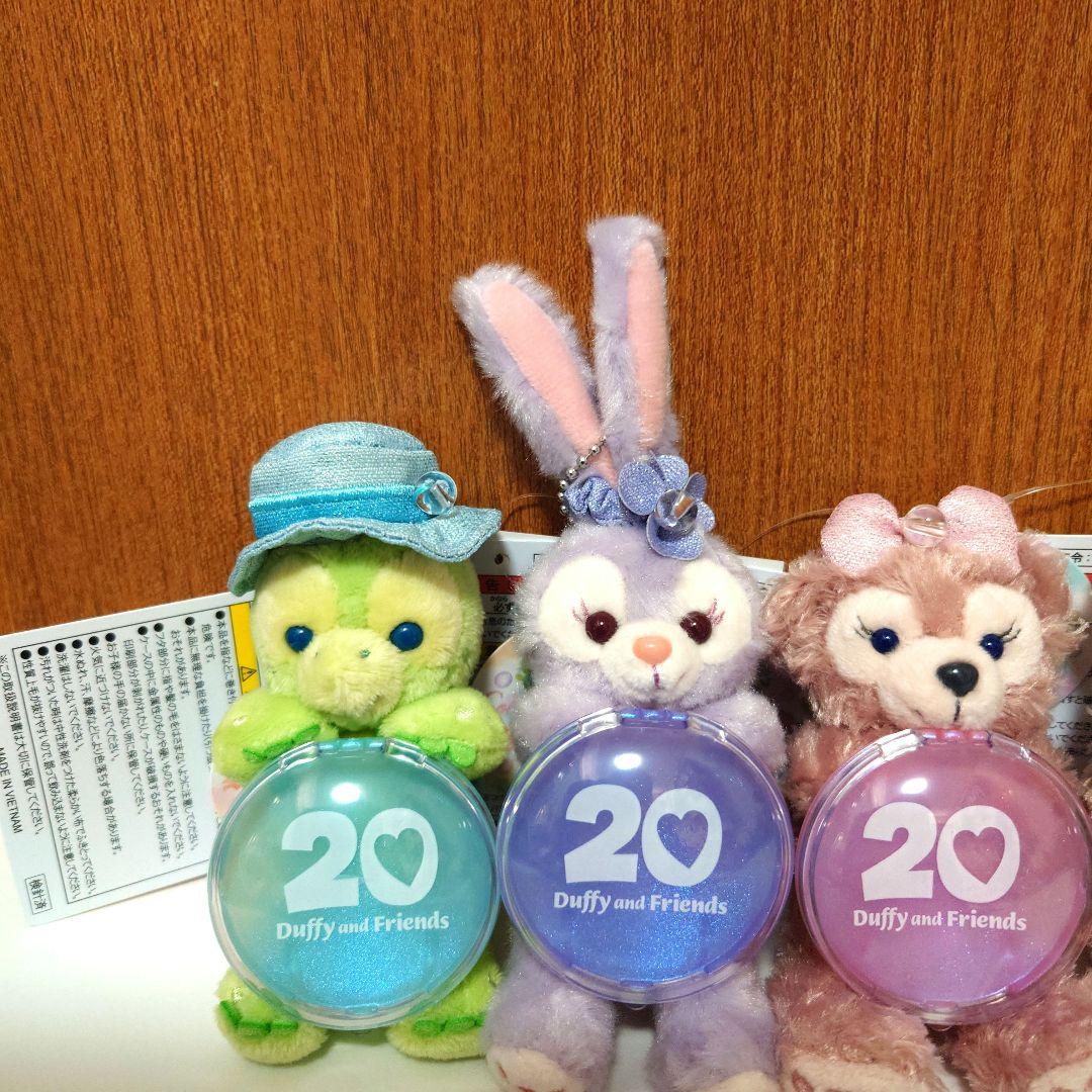 ダッフィー＆フレンズのカラフルハピネス　ぬいぐるみチャーム7点コンプリートセット