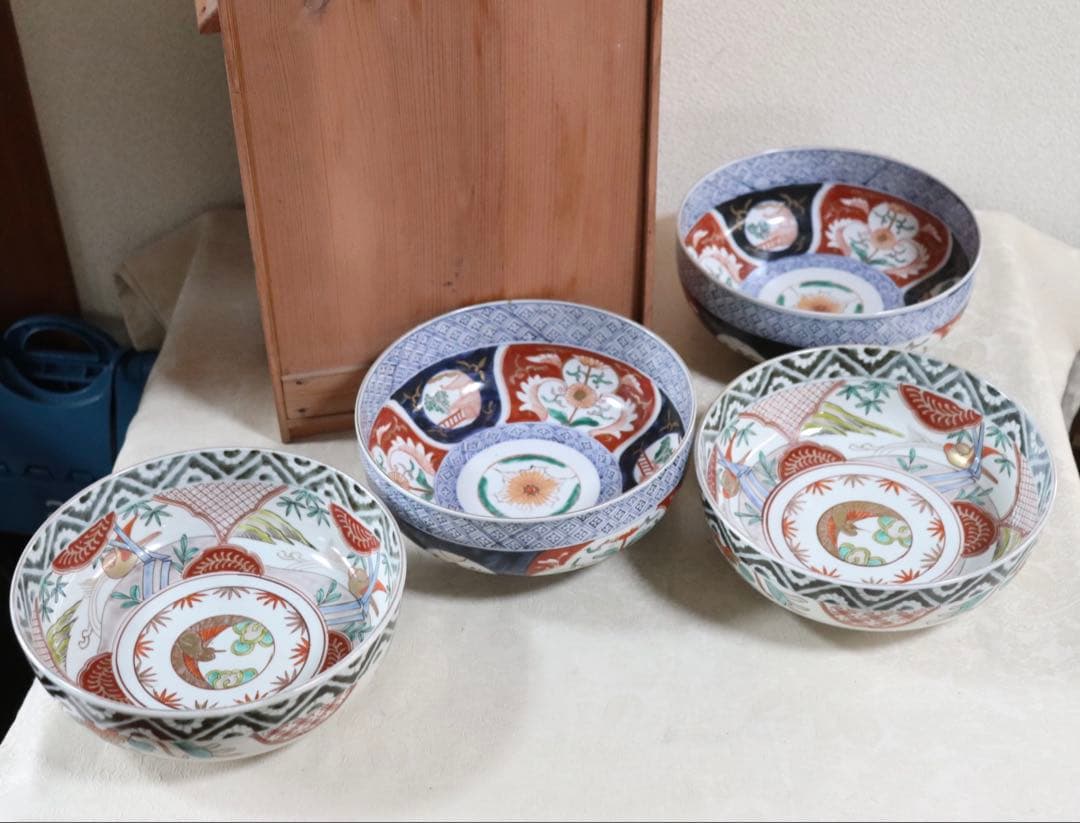 江戸　伊万里錦絵大鉢2種4点　共箱　送料込み250518 江戸 伊万里錦絵大鉢2種4点 共箱 送料込み250518 - メルカリ