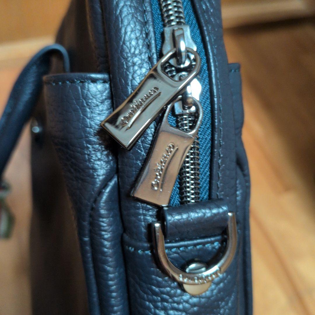 【お値下げ不可】オロビアンコ　ビジネスバッグ　ダークネイビー【未使用に近い】