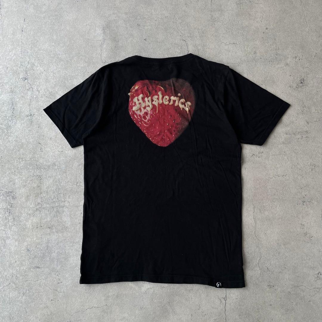 HYSTERIC GLAMOUR スカルベリー Tシャツ ロゴ 黒