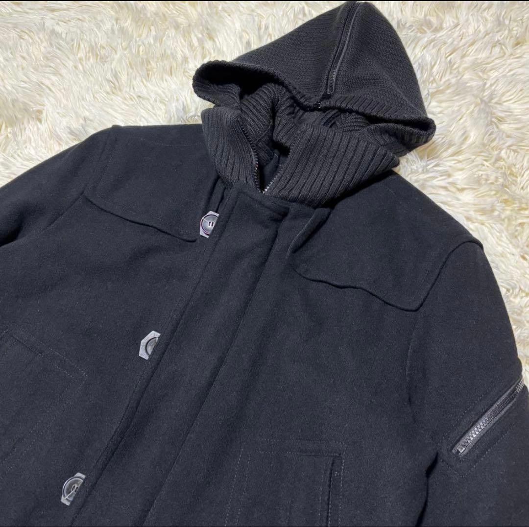 HUGOBOSS ウールフーデットジャケット 手袋付