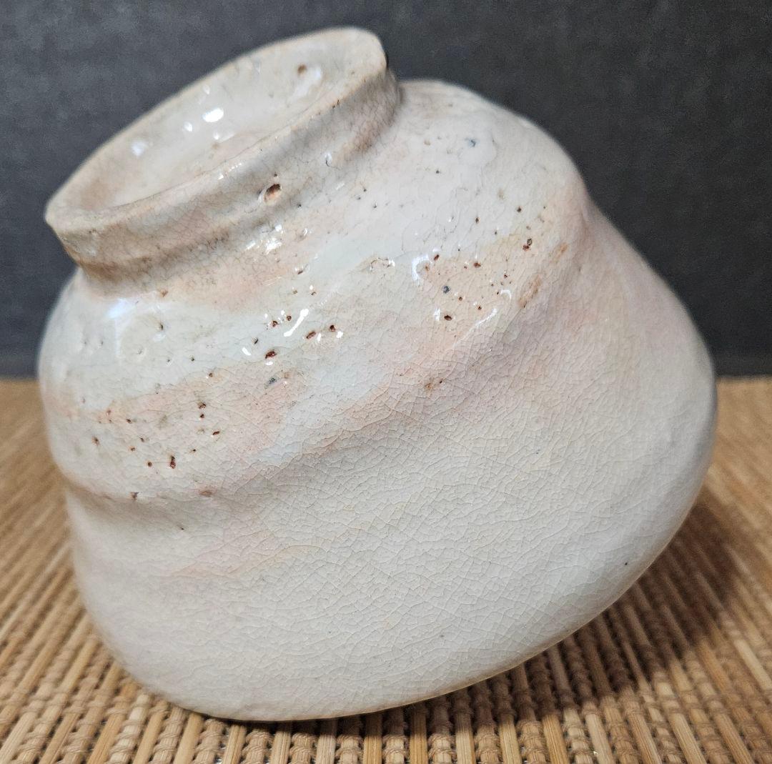 時代古作品❗】明治時代頃 古萩 雨漏り手 抹茶茶碗 茶道具 茶器 茶の湯