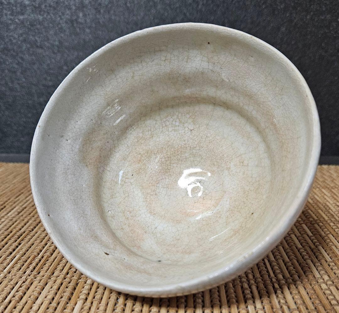 時代古作品❗】明治時代頃 古萩 雨漏り手 抹茶茶碗 茶道具 茶器 茶の湯