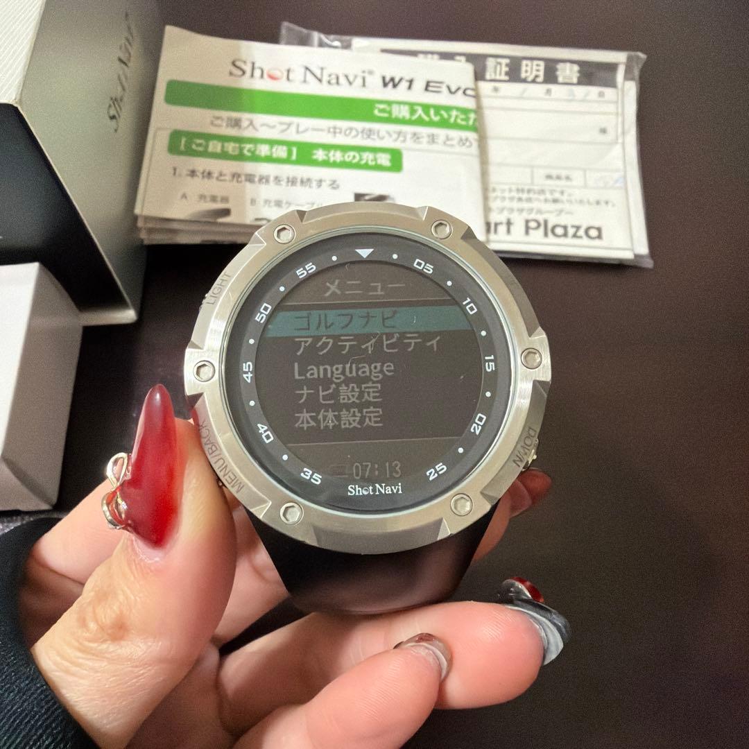 即発送】Shot Navi W1 Evolve ゴルフGPSウォッチ - メルカリ