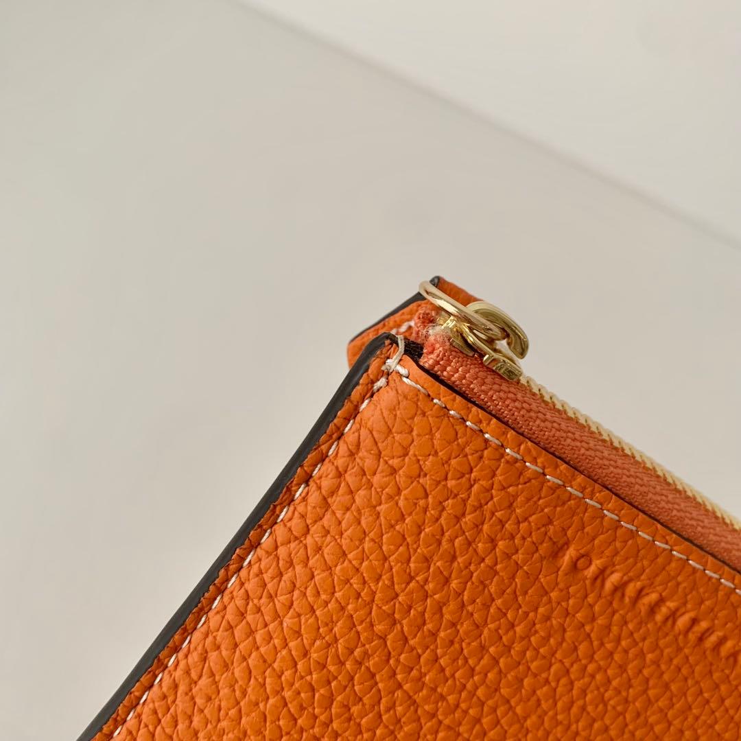 【BONAVENTURA】カードケース　ケース　オレンジ　レザー　新品