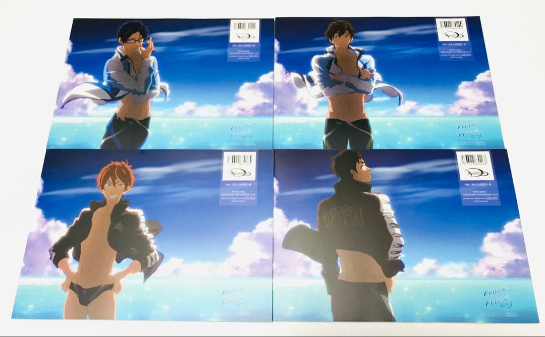 ◎Free!シリーズクリエーションノートブック Vol.1〜5 七瀬遙 松岡凛