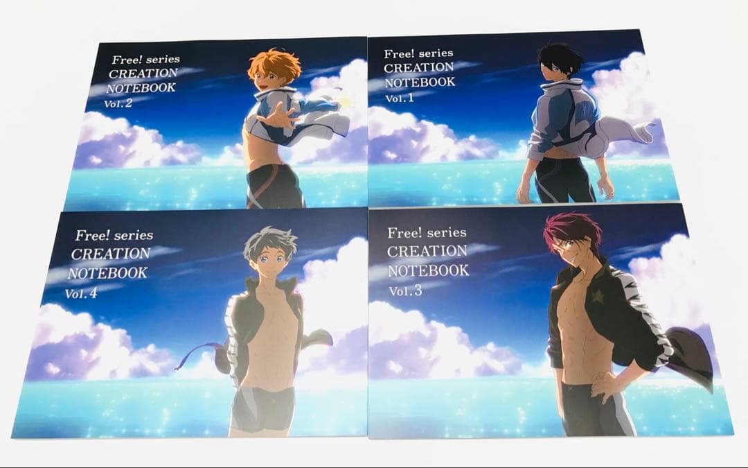◎Free!シリーズクリエーションノートブック Vol.1〜5 七瀬遙 松岡凛