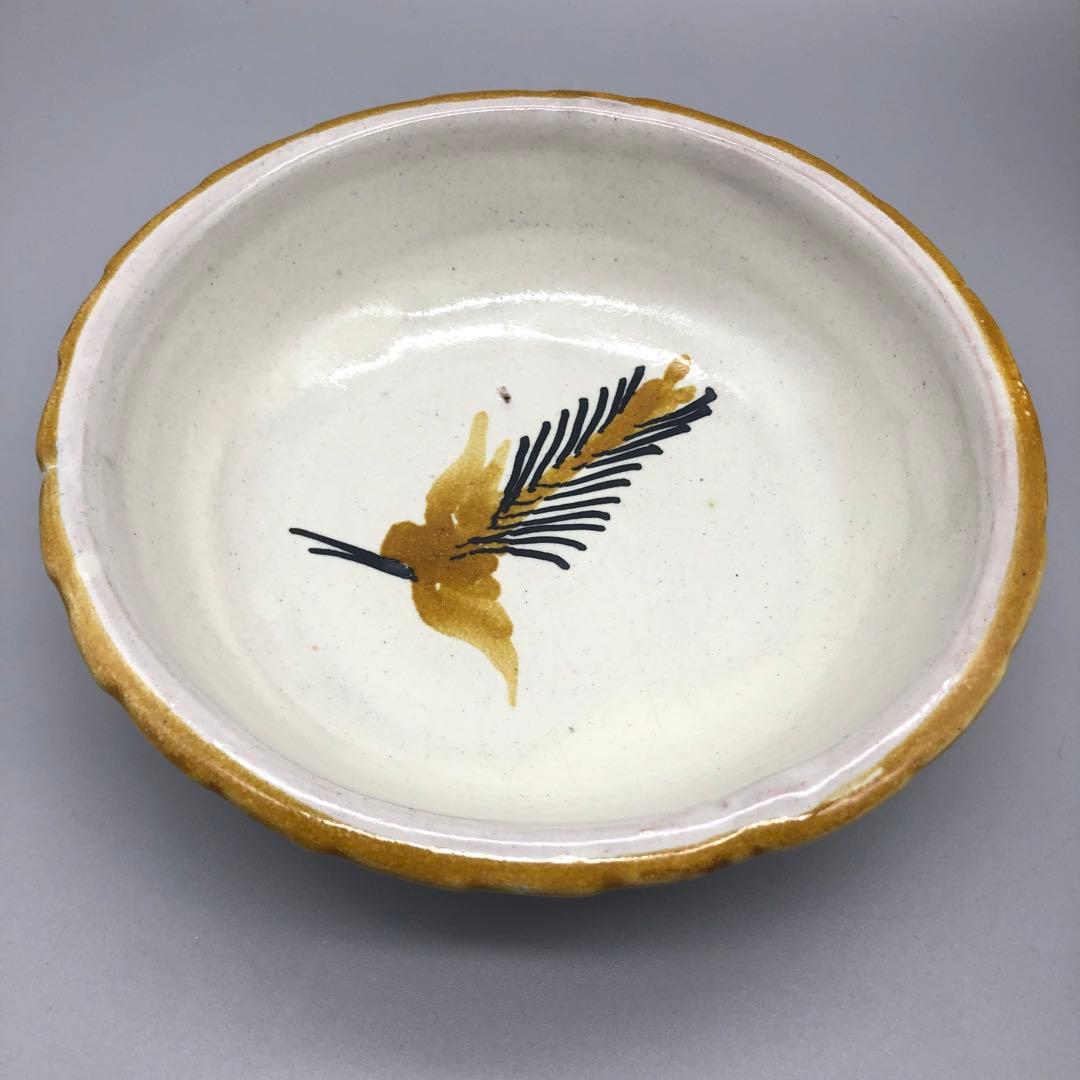 メキシコプエブラタラベラ焼ビンテージ陶器伝統工芸バード鳥ボウル鉢19cm5点B