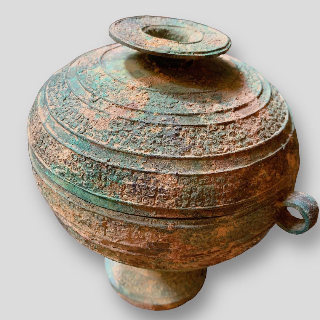 青銅器 豆 中国 骨董品 鼎（てい） アンティーク