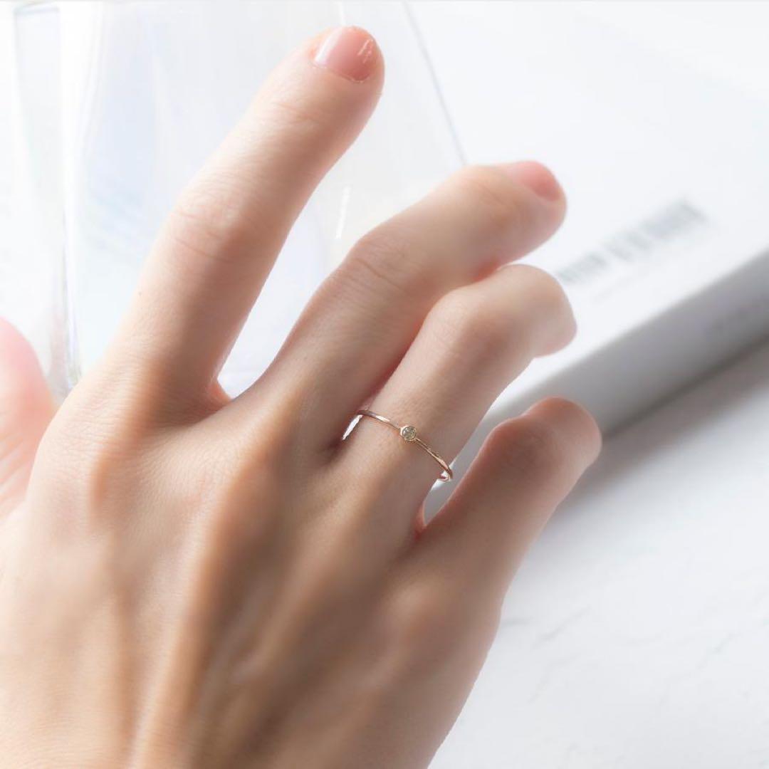 ダイヤモンド ゴールドリング 11号 覆輪