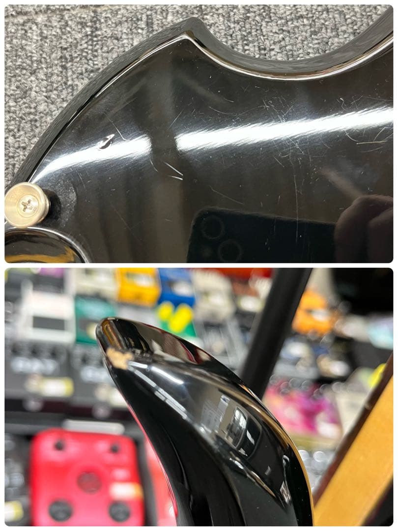 9368】FERNANDES モッキンバード MG-1X 黒 ミニギター - メルカリ