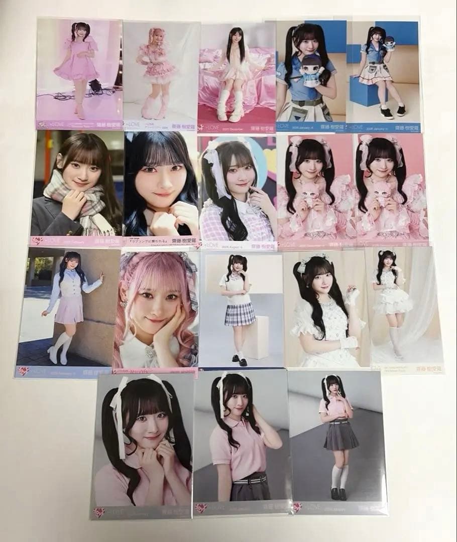 齋藤樹愛羅 生写真 まとめ イコラブ 18枚セット ポロシャツ コンプ