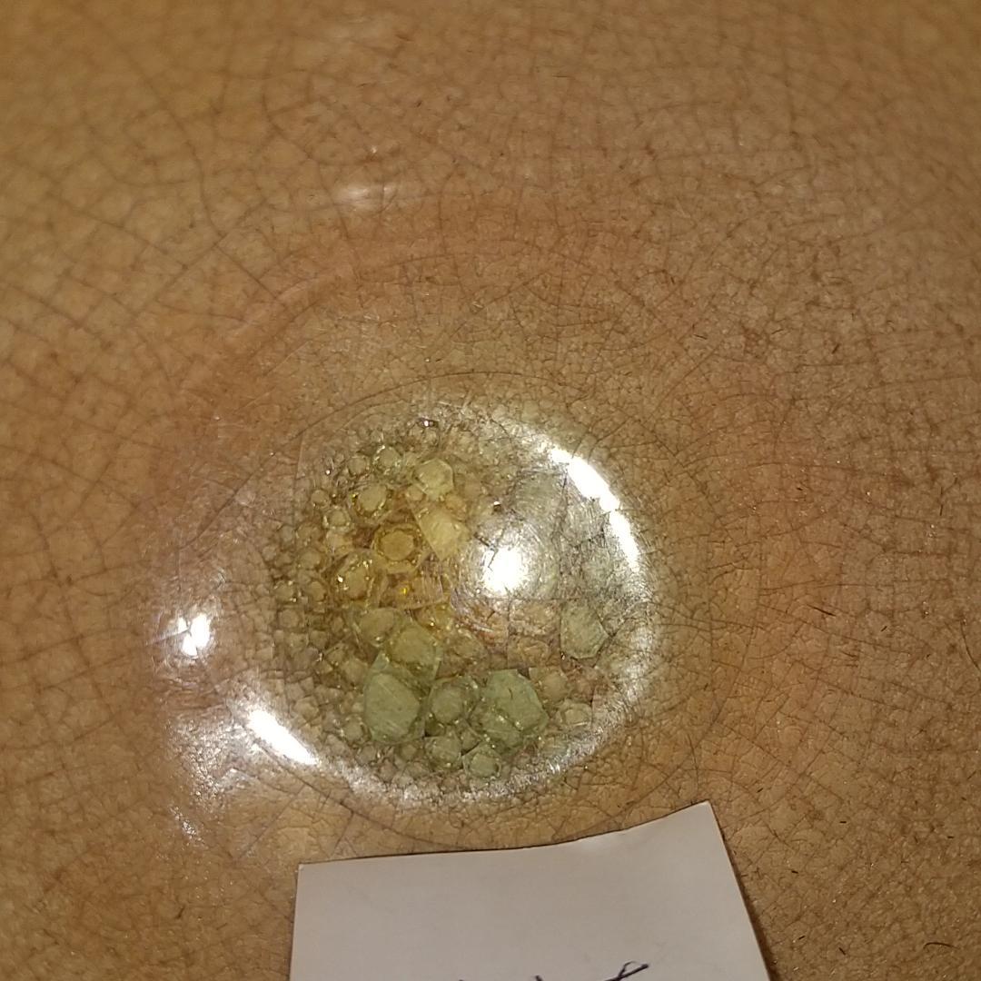 古朝日焼、胴紐筒茶碗(元箱、元仕服残欠、包み古布付き)