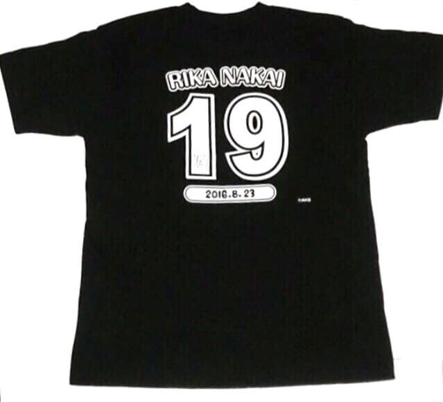 □NGT48 中井りか 2016生誕記念Tシャツ□Lサイズ□AKB48・AKS