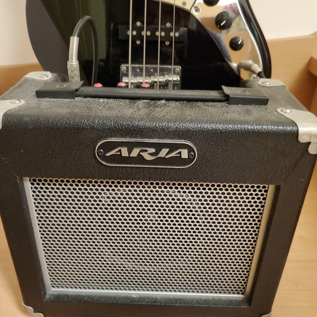 届いてすぐ弾ける】エレキベース 初心者セット Ariaアンプ・付属品付