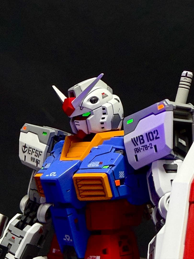 1/100 rx78-2ガンダム改修塗装済完成品ガンプラ完成品フルハッチオープン