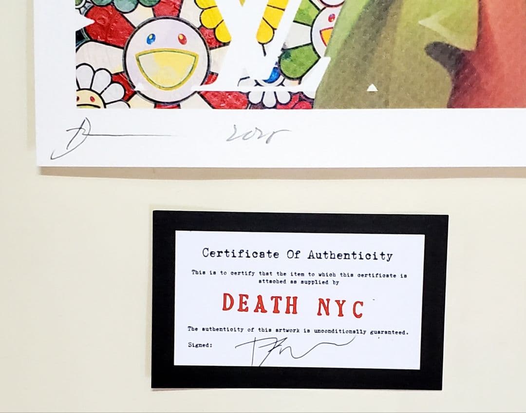 DEATH NYC ティンカーベル 村上隆 ポスター 限定100 サイン入り DEATH