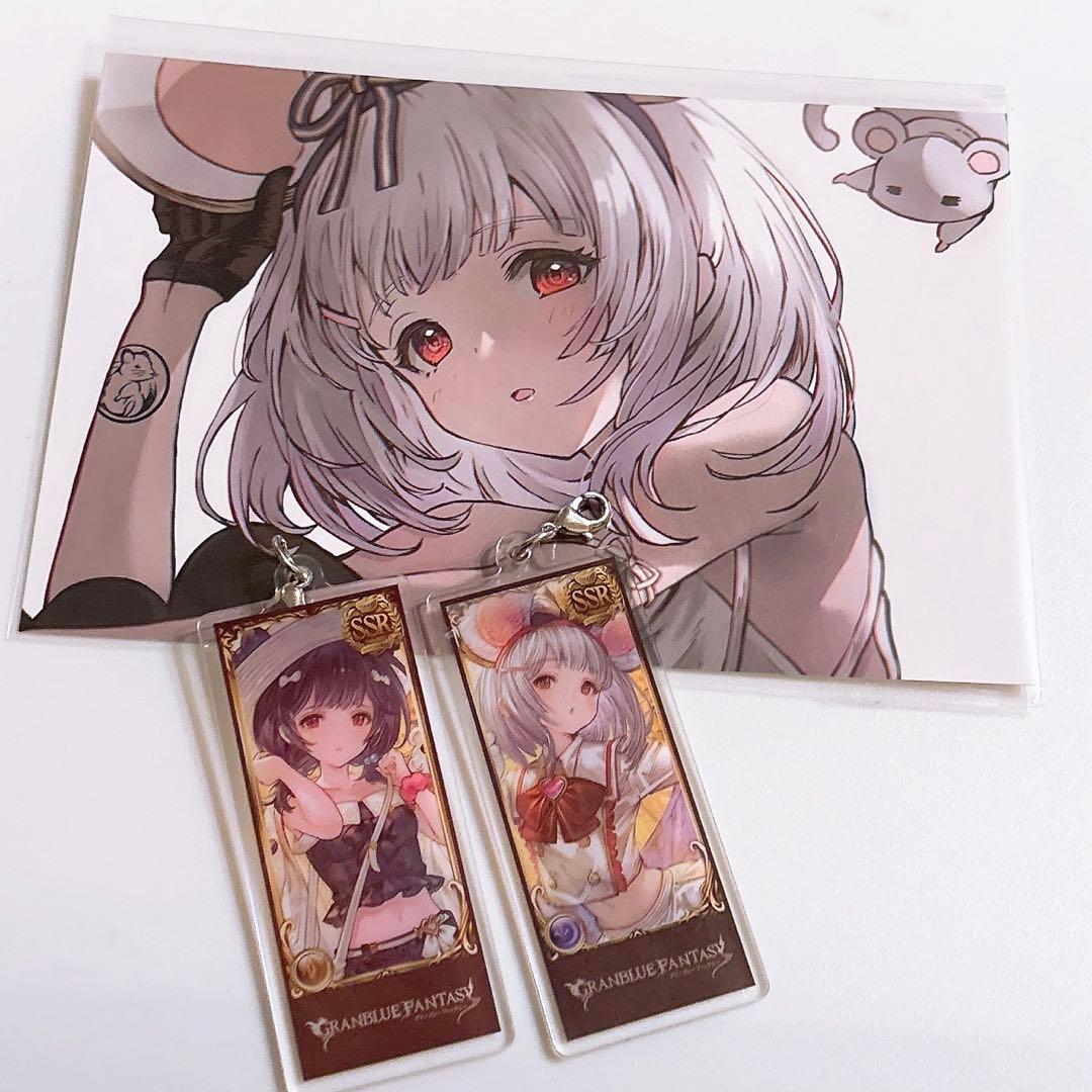 グラブル ビカラ 十二神将 編成アクリルチャーム セット 水着 ポスト