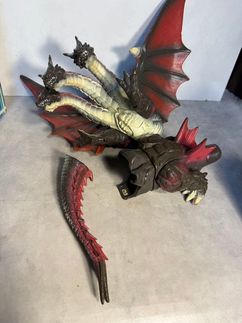 バンダイ 1996 デスギドラ ソフビ ゴジラ モスラ 大型 フィギュア　当時物