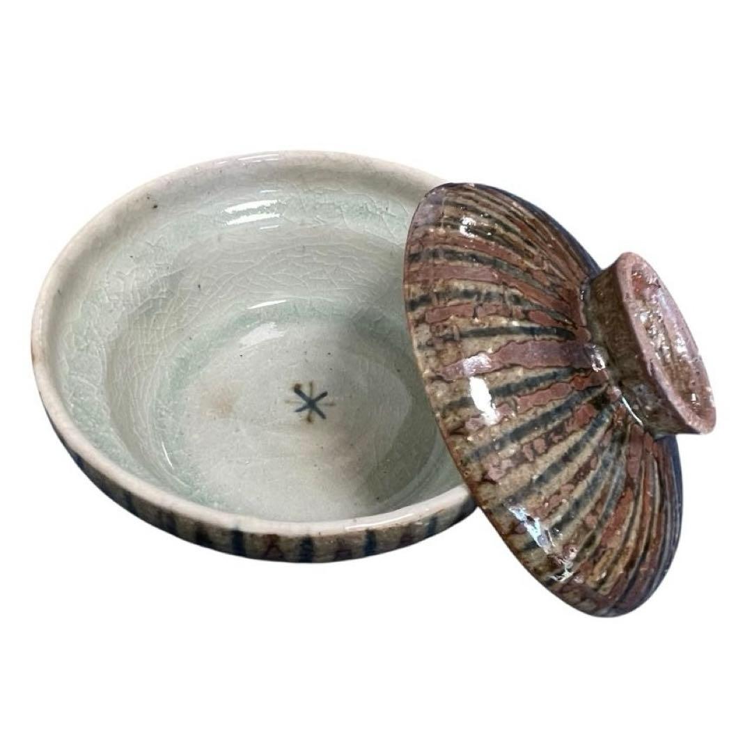 作家もの 陶器 蓋付き茶碗蒸し・煮物碗2客