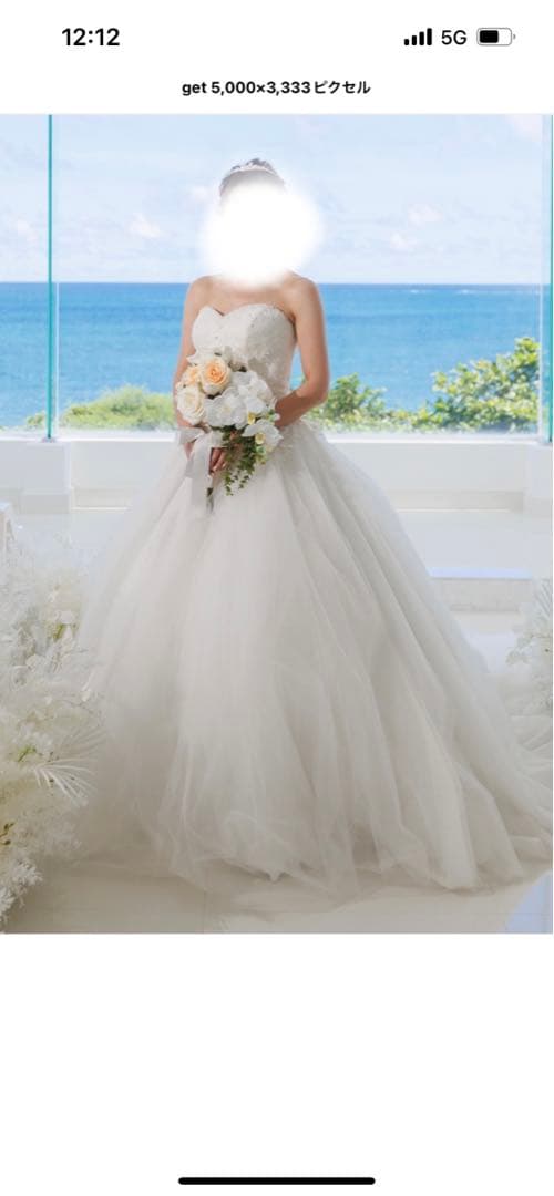 L*い様 最終お値下げ！超美品！エニーブライダル　長いトレーン　ゴージャスです