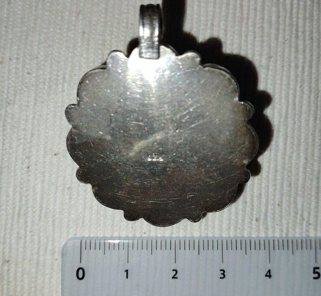 アンティークターコイズと山サンゴのお守りペンダントトップブローチにも