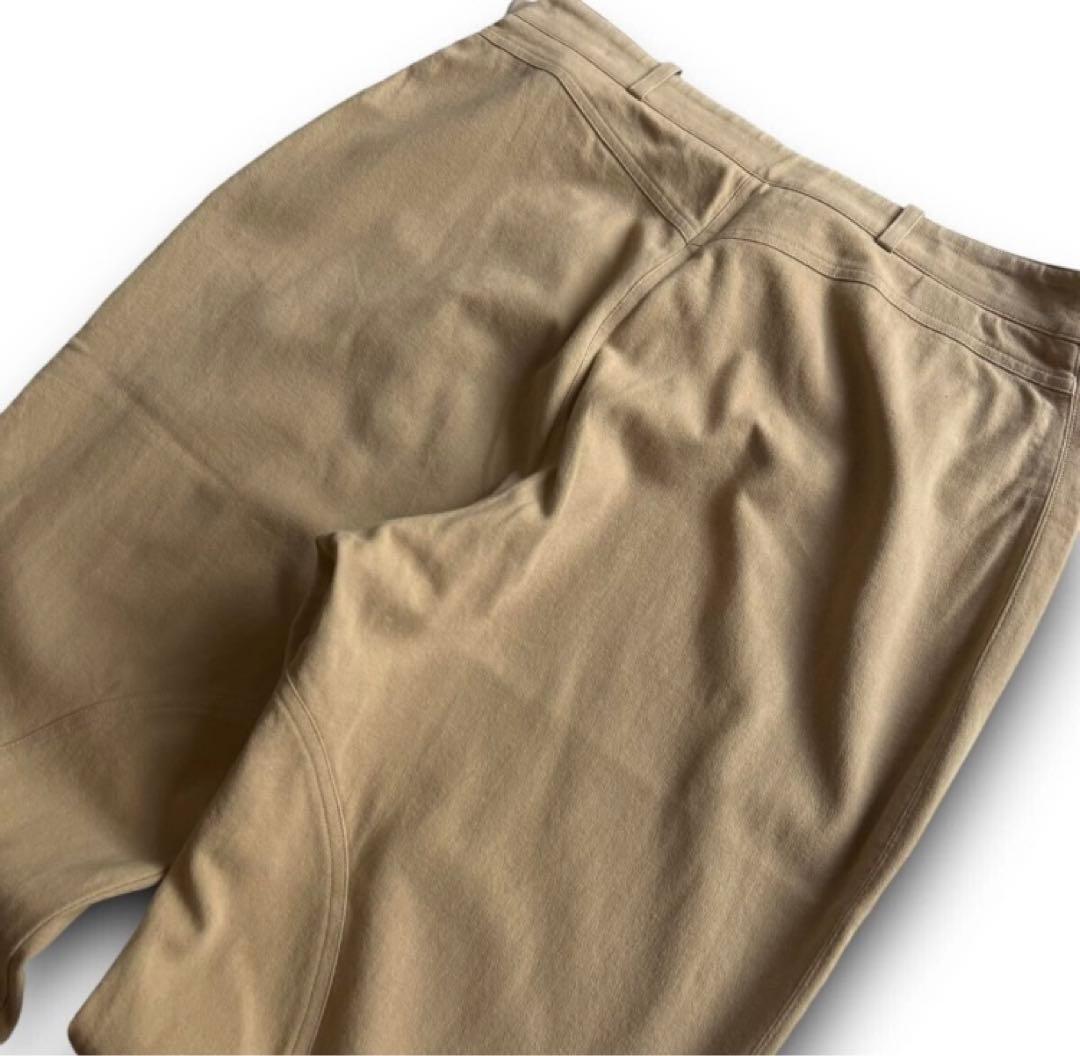 希少 HERMES button gimmick pants 46 希少 HERMES button gimmick