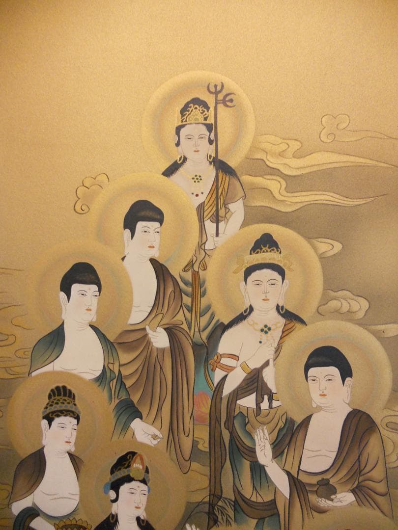 掛け軸 十三佛 森田白峰 絹本 希少 軸装 掛軸 美品 です。