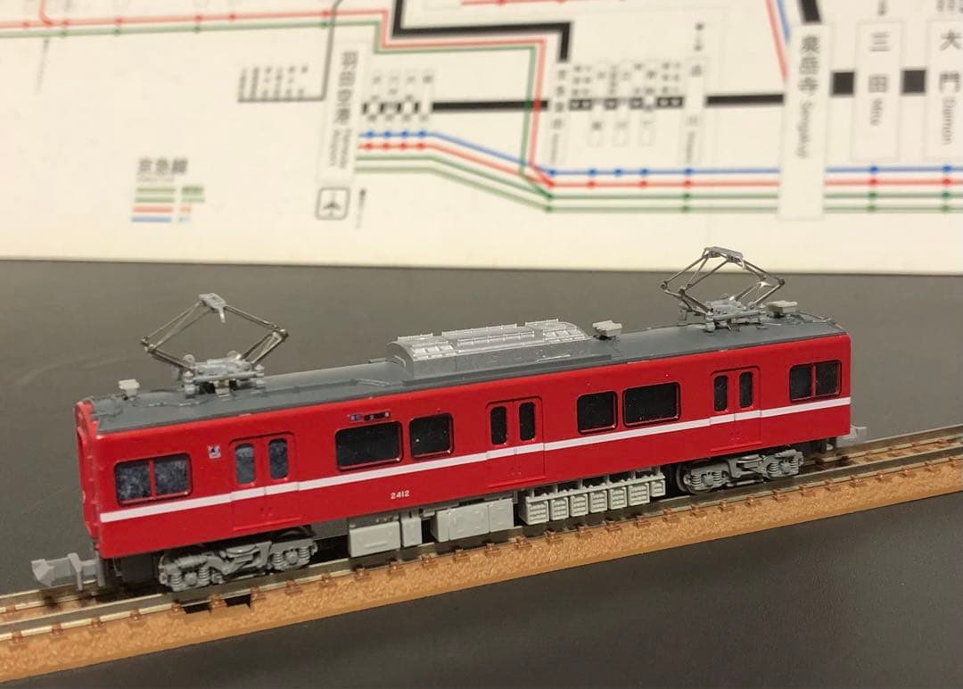管理番号1675 京急2000形3扉車Nゲージ塗装済キット素人組立品4両