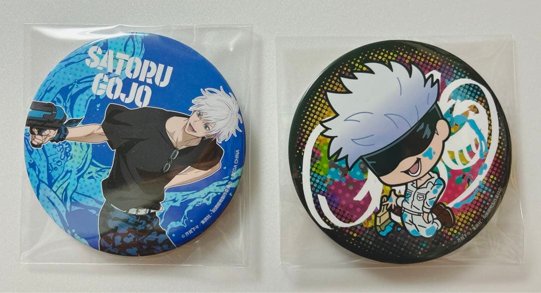 呪術廻戦 セガラッキーくじSPLASH×BATTLE 五条悟 缶バッジ