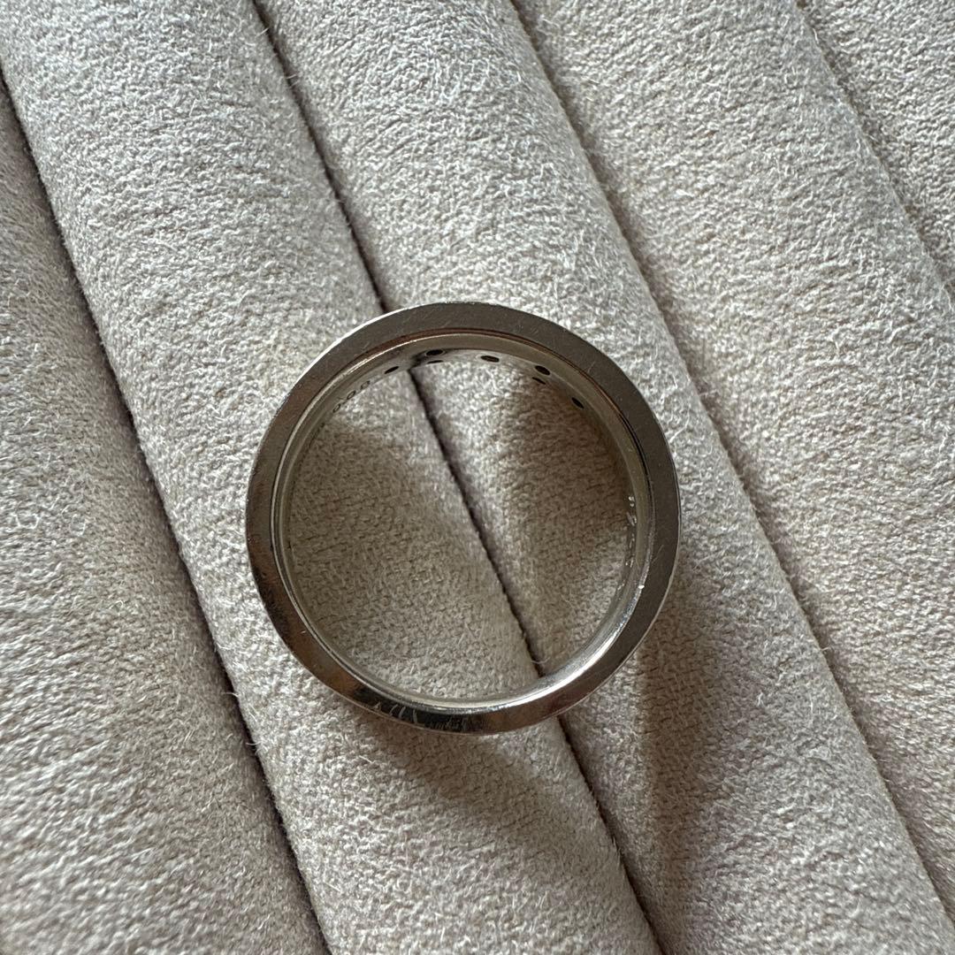 agate SILVER Pt200 ダイヤモンド リング 11 号0.08