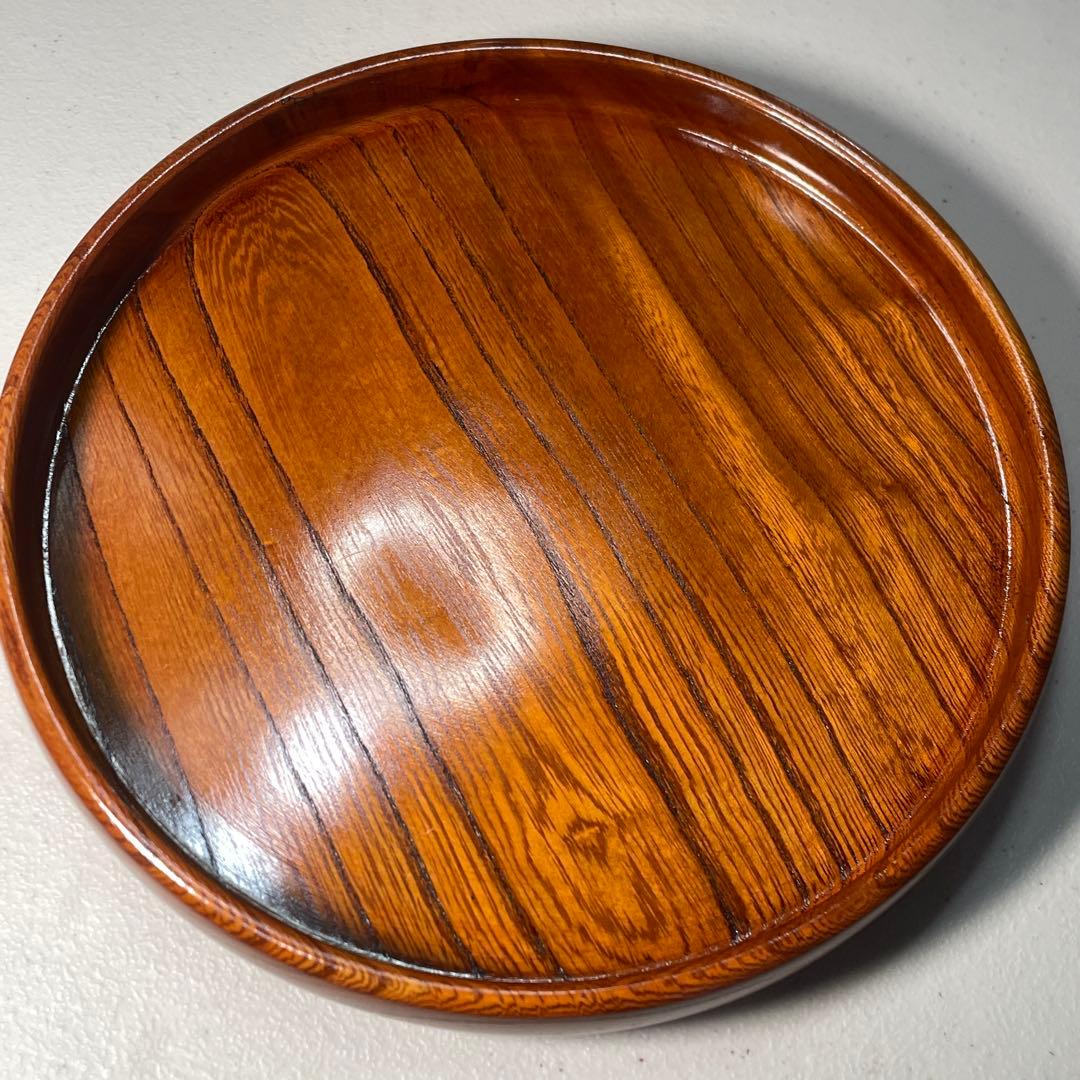 美品・希少サイズ】小さい茶びつ 7寸｜φ21.5cm｜ 漆器 欅の