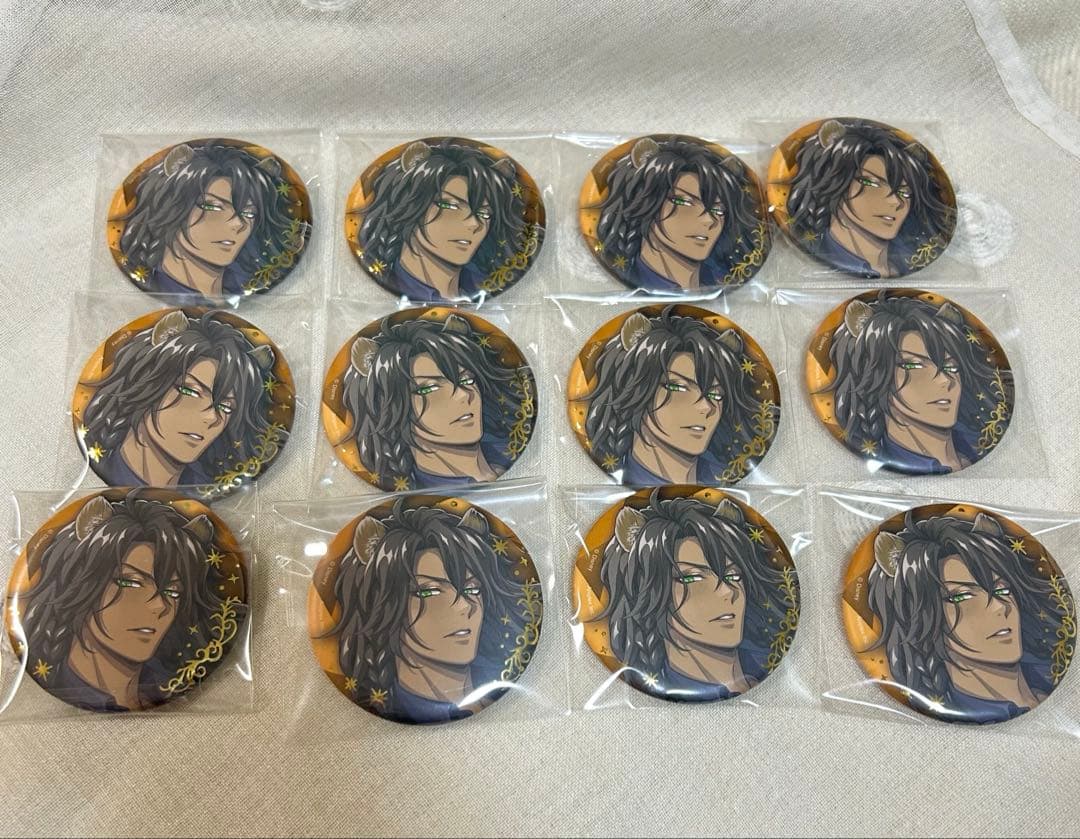 ツイステ レオナ 缶バッジ ブレイジングジュエル 5周年 ライブ 12個