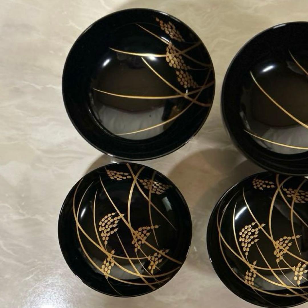 象彦　漆塗り　金蒔絵　蓋付椀　ふたつき　おわん　正月　祝い事　慶事