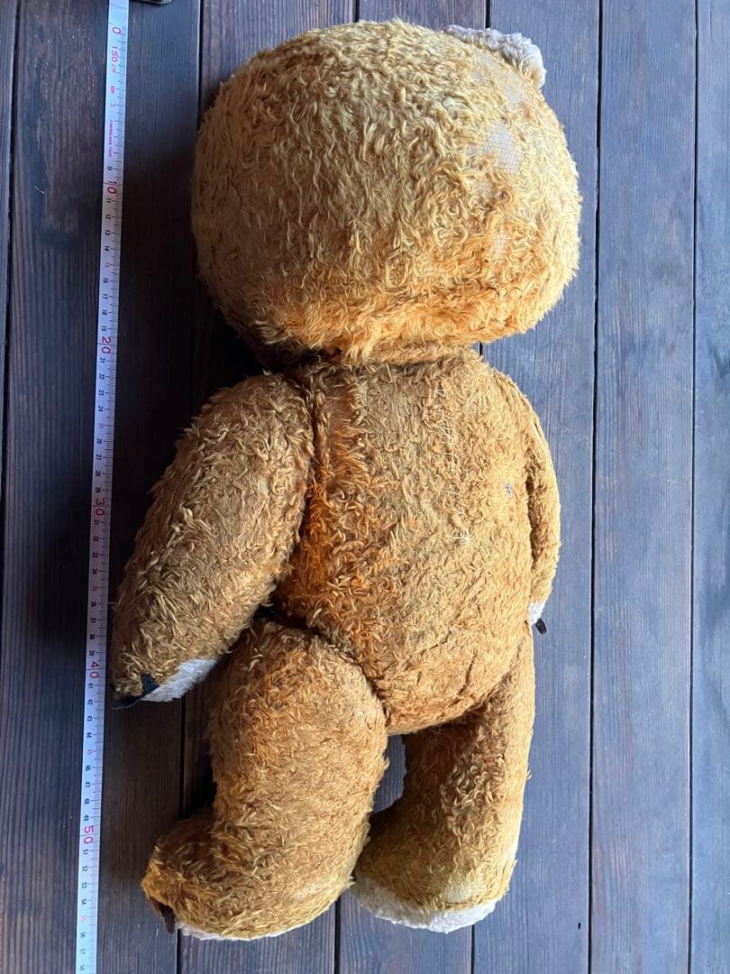 ハンガリー アンティーク テディベア ぼろぼろになるまで愛されたくまのぬいぐるみ