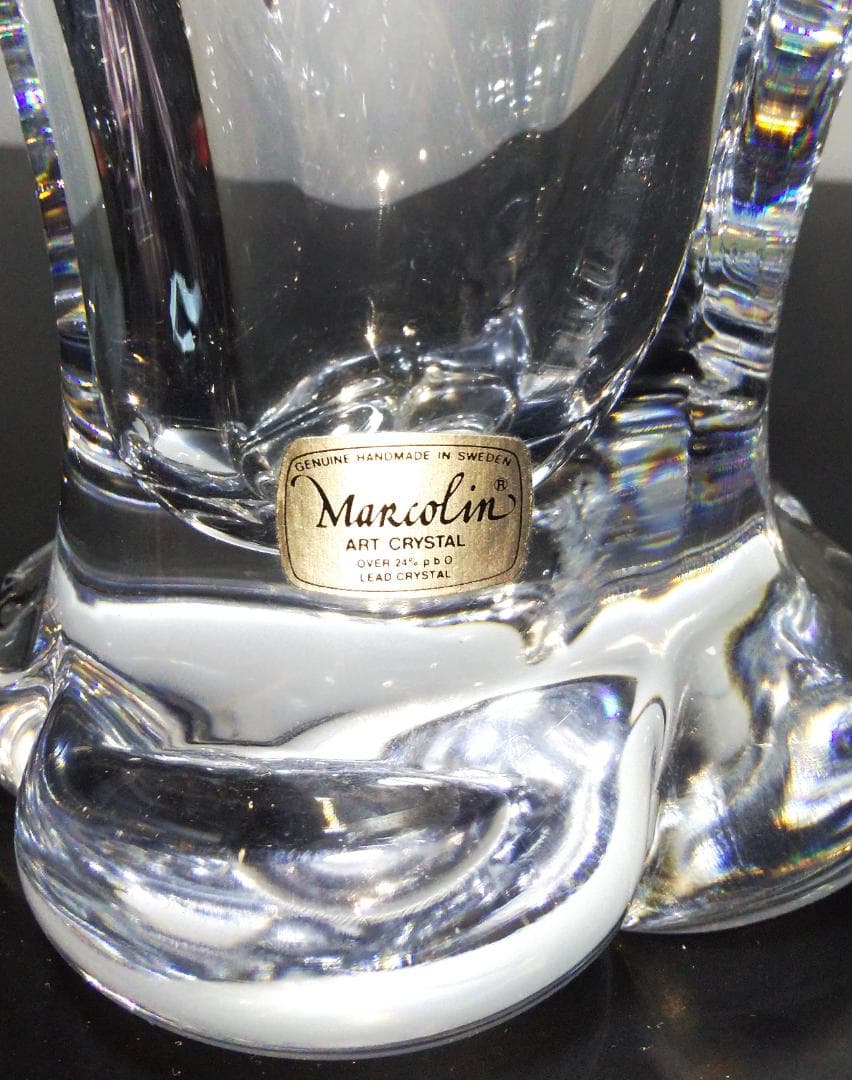 Marcolin Art Crystal マルコリン・アート・クリスタル 花瓶 Marcolin