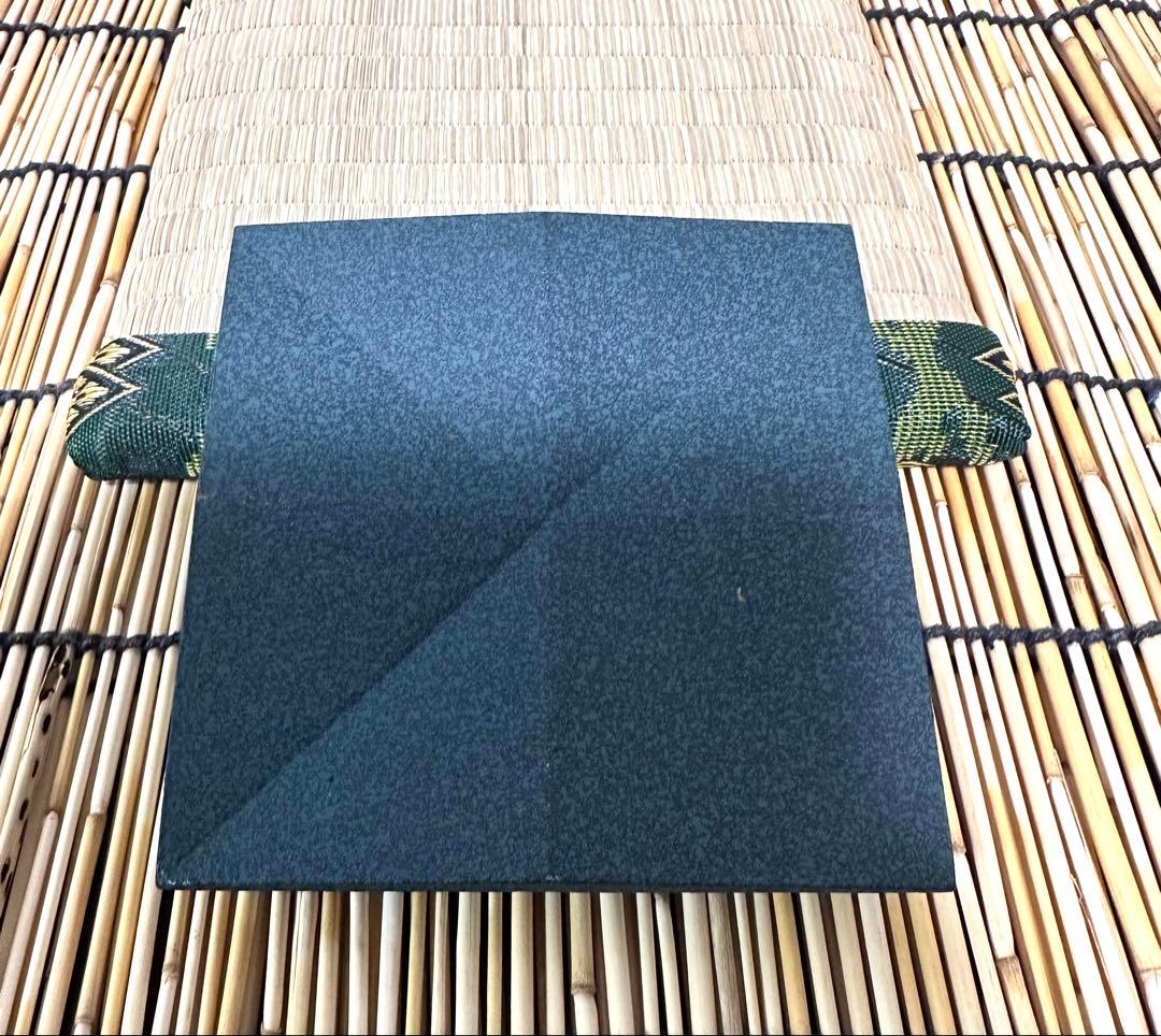 菊地保寿堂奥山清行デザインティーポットよほうＳ　鉄瓶敷きおりがみ　南部鉄瓶